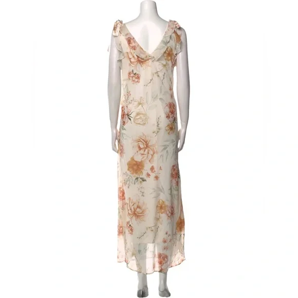 Christian Lacroix Floral Print Long Dress size Medium - Picture 3 of 8